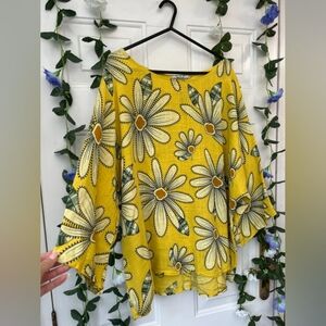 linen tunic top lagenlook one size summer floral holiday